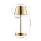 Safavieh Laita, 11 Inch, Brass, Iron, Rechargeable Led Table Lamp? - Brass Gold | Table Lamps | Modishstore - 3