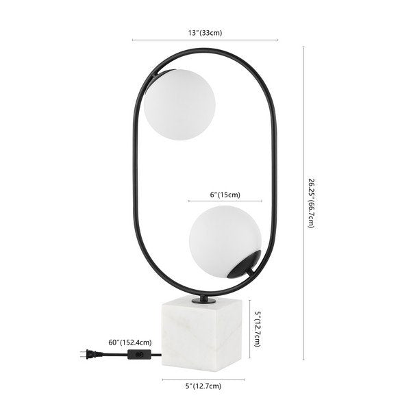 Safavieh Imrie Table Lamp - White | Table Lamps | Modishstore - 3