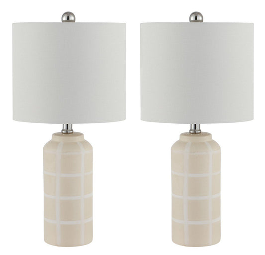 Safavieh Rhett Ceramic Table Lamp Set Of 2 - Ivory | Table Lamps | Modishstore