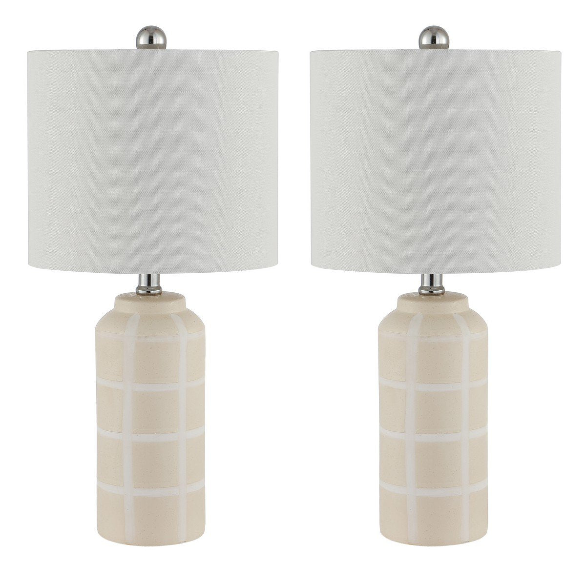 Safavieh Rhett Ceramic Table Lamp Set Of 2 - Ivory | Table Lamps | Modishstore