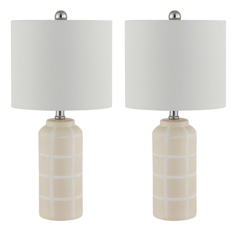 Safavieh Rhett Ceramic Table Lamp Set Of 2 - Ivory | Table Lamps | Modishstore