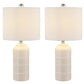 Safavieh Rhett Ceramic Table Lamp Set Of 2 - Ivory | Table Lamps | Modishstore - 3