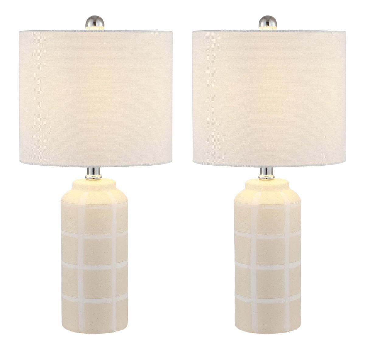 Safavieh Rhett Ceramic Table Lamp Set Of 2 - Ivory | Table Lamps | Modishstore - 3