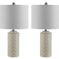 Safavieh Artef Ceramic Table Lamp Set Of 2 - Ivory | Table Lamps | Modishstore