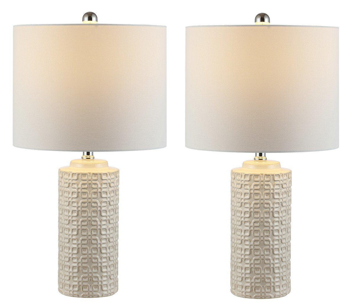 Safavieh Artef Ceramic Table Lamp Set Of 2 - Ivory | Table Lamps | Modishstore - 3