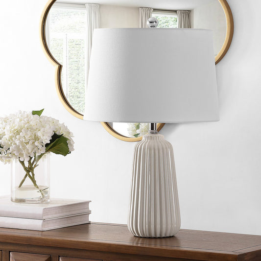Safavieh Sawyer Ceramic Table Lamp - Ivory | Table Lamps | Modishstore
