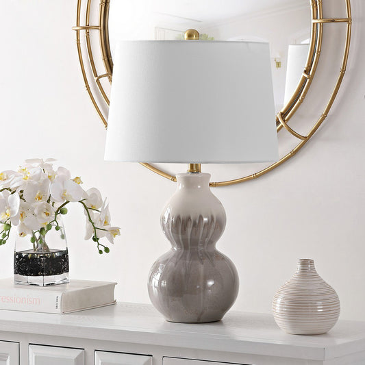 Safavieh Kenzo Ceramic Table Lamp - Ivory | Table Lamps | Modishstore