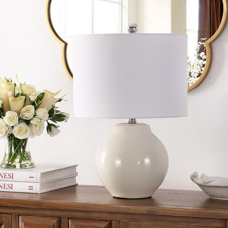 Safavieh Zaid Resin Table Lamp - Ivory | Table Lamps | Modishstore