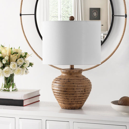 Safavieh Kamryn Resin Table Lamp - Brown | Table Lamps | Modishstore