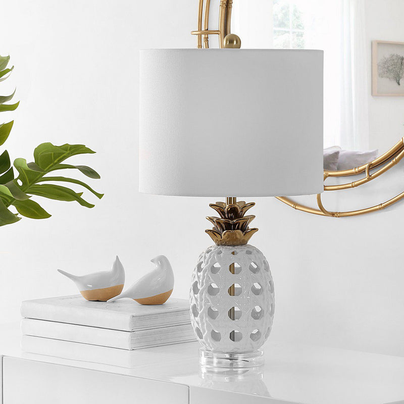 Safavieh Sonny Ceramic Table Lamp - White | Table Lamps | Modishstore