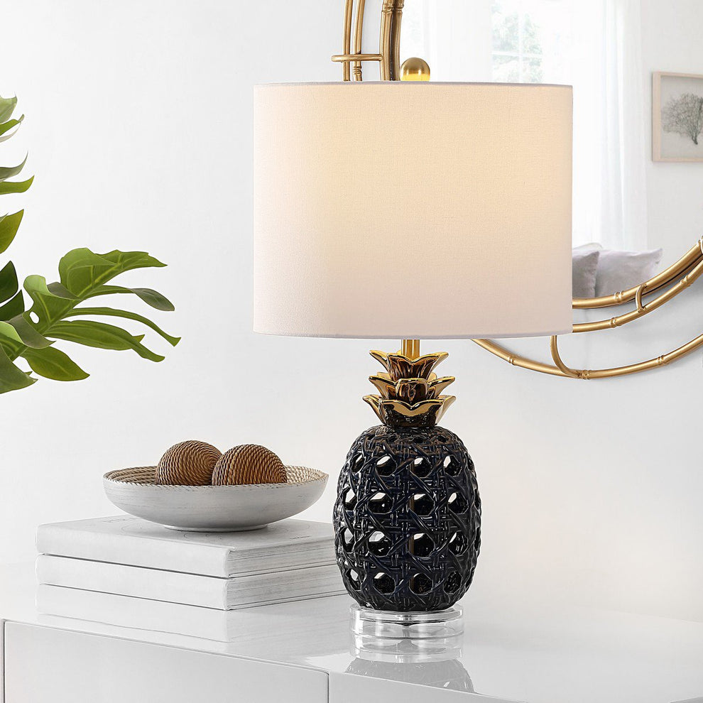 Safavieh Sonny Ceramic Table Lamp - Navy Blue | Table Lamps | Modishstore - 3