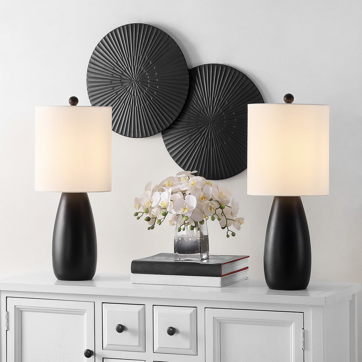 Safavieh Arlia Table Lamp Set Of 2 - Black | Table Lamps | Modishstore