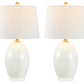Safavieh Vemeli Table Lamp Set Of 2 - Cream | Table Lamps | Modishstore - 3
