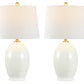 Safavieh Vemeli Table Lamp Set Of 2 - Cream | Table Lamps | Modishstore - 3