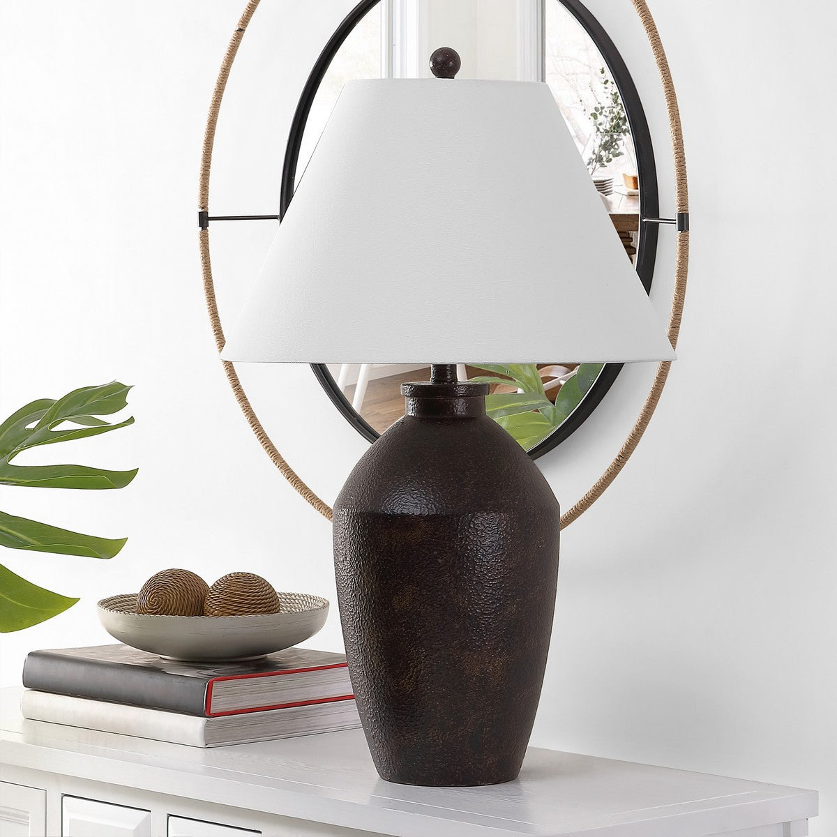Safavieh Rani Table Lamp - Brown | Table Lamps | Modishstore