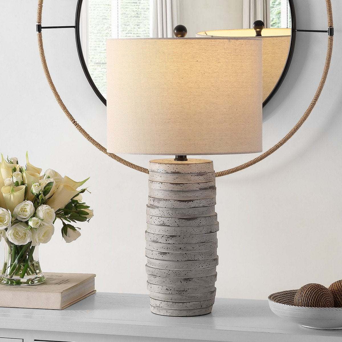 Safavieh Alron Table Lamp - Antique Grey | Table Lamps | Modishstore - 3