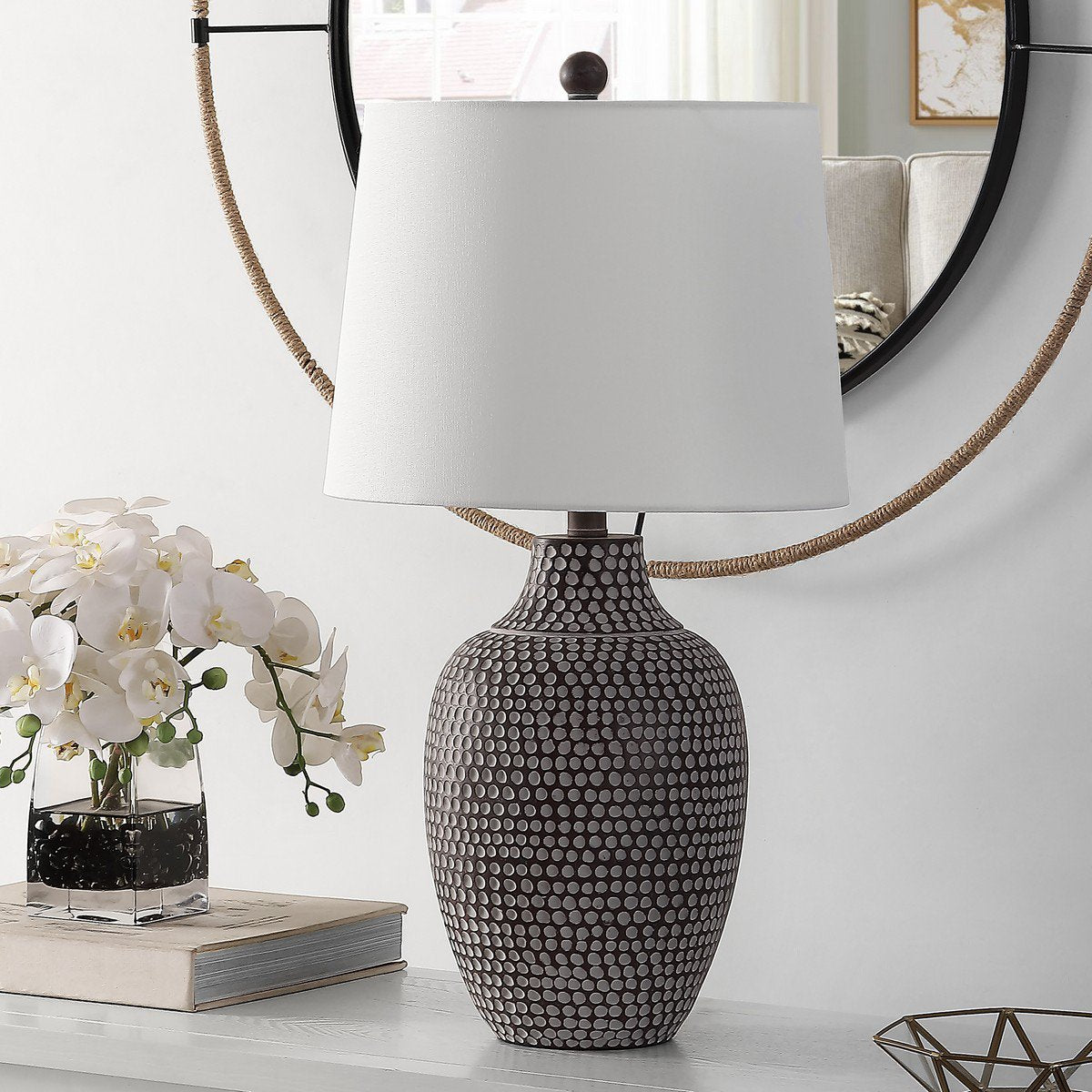 Safavieh Resler Table Lamp - Brown | Table Lamps | Modishstore