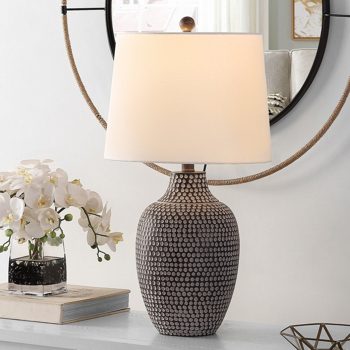 Safavieh Resler Table Lamp - Brown | Table Lamps | Modishstore - 3