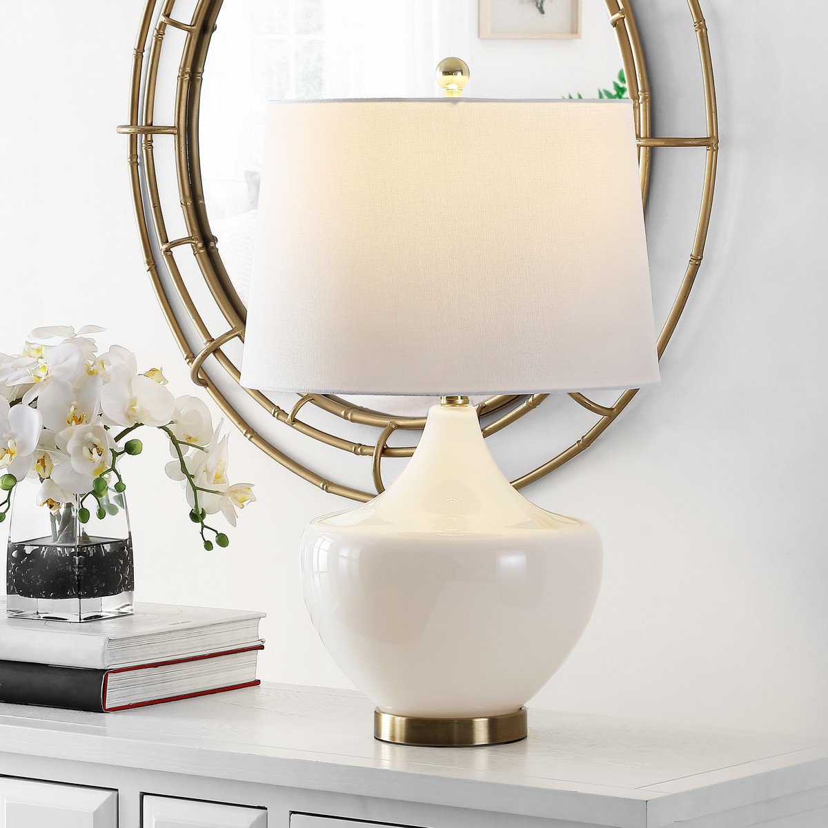 Safavieh Demra Table Lamp - White | Table Lamps | Modishstore