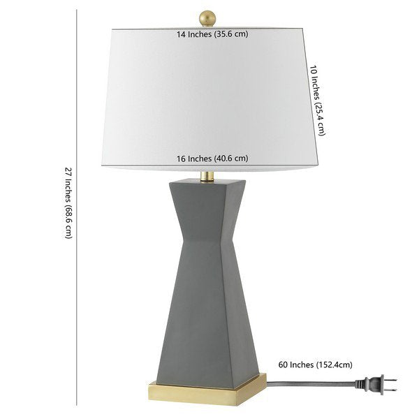 Safavieh Onder, 27 Inch, Robin'S Egg Blue, Resin Table Lamp Set Of 2 Set Of 2 - Grey | Table Lamps | Modishstore - 3