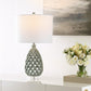 Safavieh Quin, 25 Inch, Grey, Ceramic/Iron Table Lamp Set Of 2 Set Of 2 - Grey | Table Lamps | Modishstore