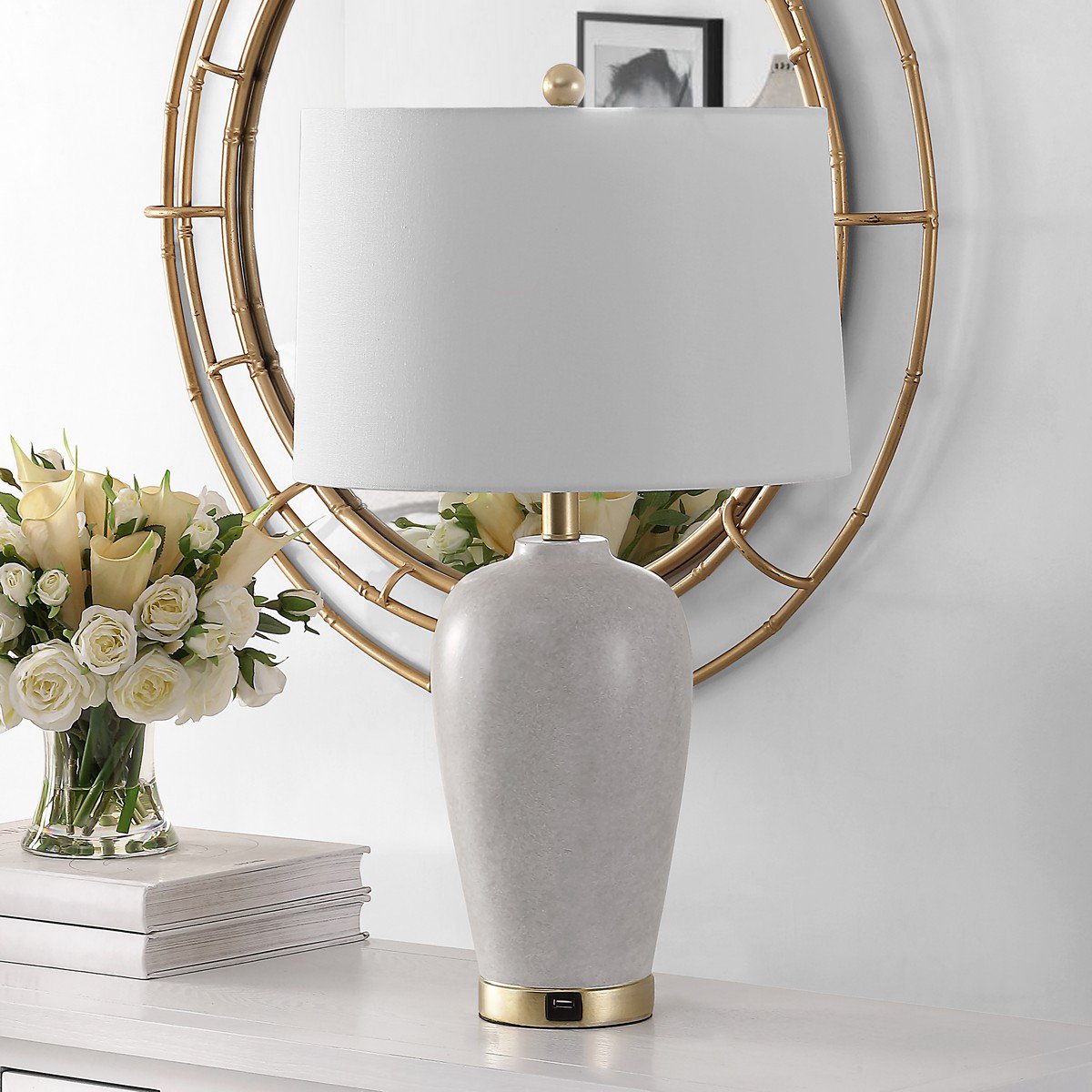 Safavieh Kline Table Lamp - Grey | Table Lamps | Modishstore - 3