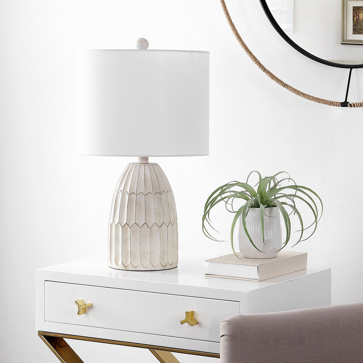 Safavieh Ronken Table Lamp - Antique White | Table Lamps | Modishstore - 3