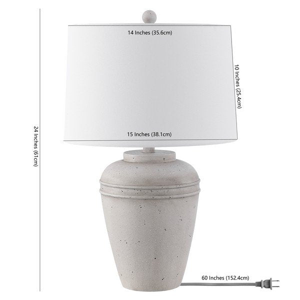 Safavieh Demlin Table Lamp - Grey | Table Lamps | Modishstore - 3
