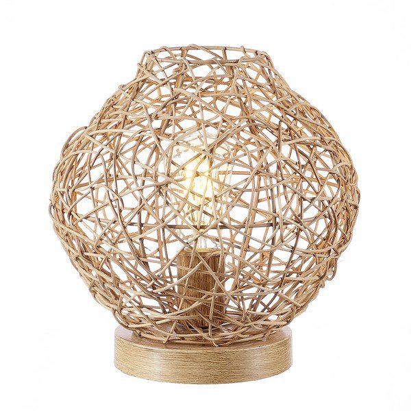 Safavieh Caldera Table Lamp - Rattan | Table Lamps | Modishstore - 2