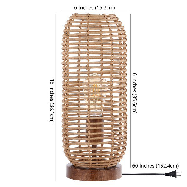 Safavieh Eveline Table Lamp - Brown | Table Lamps | Modishstore - 3