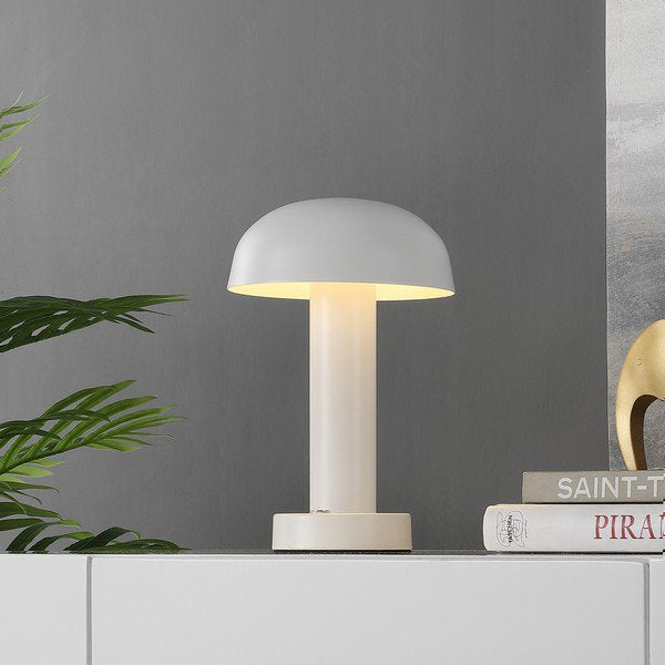 Safavieh Brahma, 10.4 Inch, White, Iron, Led Rechargeable Table Lamp? - White | Table Lamps | Modishstore