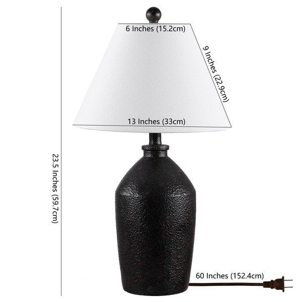 Safavieh Selna Table Lamp - Dark Brown | Table Lamps | Modishstore - 3