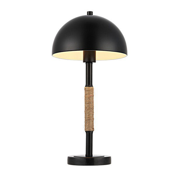 Safavieh Talon, 19.5 Inch, Black, Iron/Rope/Marble Table Lamp - Black | Table Lamps | Modishstore - 2
