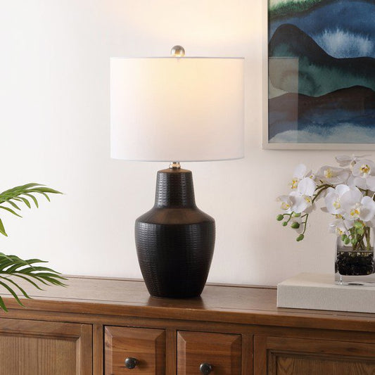 Safavieh Voetta, 23 Inch, Black, Ceramic Table Lamp - Black | Table Lamps | Modishstore