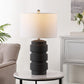 Safavieh Sero, 24.5 Inch, Black, Ceramic Table Lamp - Black | Table Lamps | Modishstore