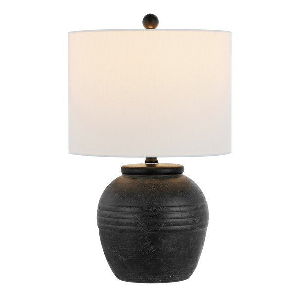 Safavieh Naturi, 20 Inch, Black, Ceramic Table Lamp - Black
