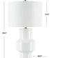 Safavieh Javert Table Lamp - White | Table Lamps | Modishstore - 3