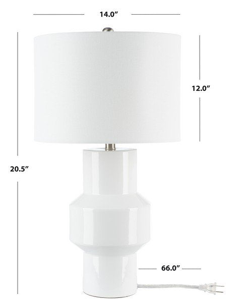 Safavieh Javert Table Lamp - White | Table Lamps | Modishstore - 3
