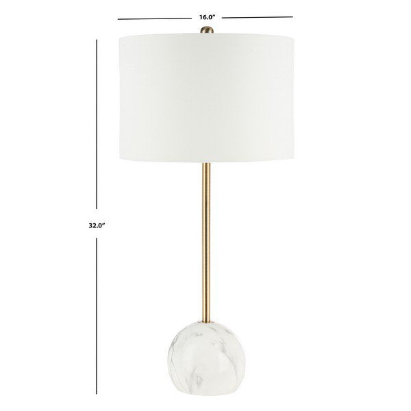 Safavieh Kyrene Table Lamp - White Marble | Table Lamps | Modishstore - 3