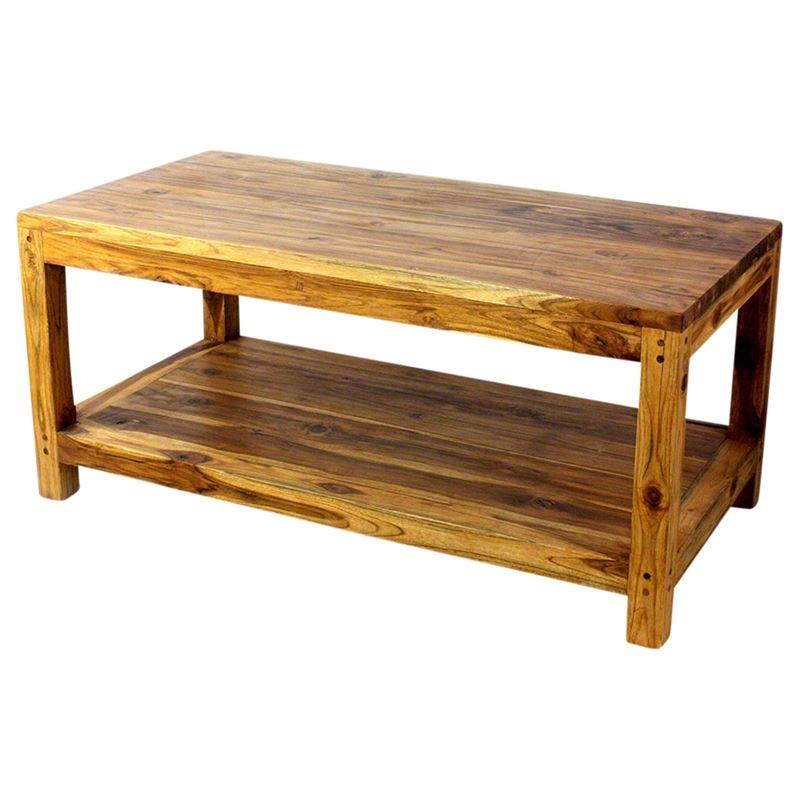 Haussmann Teak Coffee Table W/Shelf 40" L | Coffee Tables | Modishstore