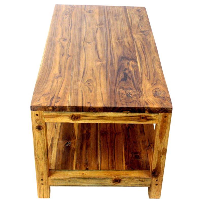 Haussmann Teak Coffee Table W/Shelf 40" L | Coffee Tables | Modishstore-3
