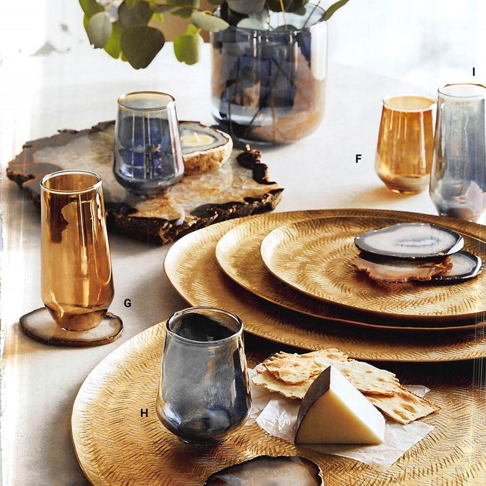 Rosot Artisan Luster Glassware - Set Of 6