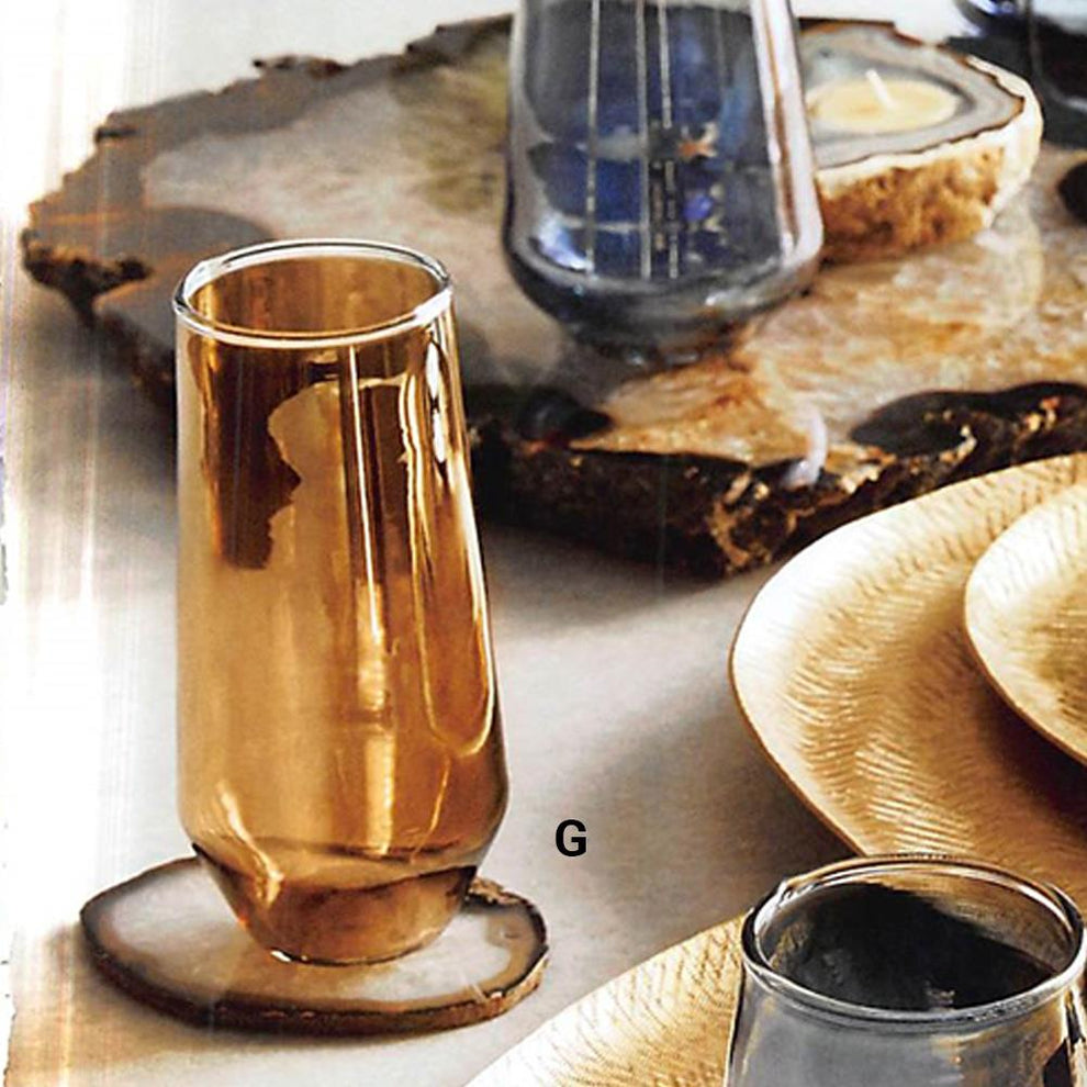 Rosot Artisan Luster Glassware - Set Of 6