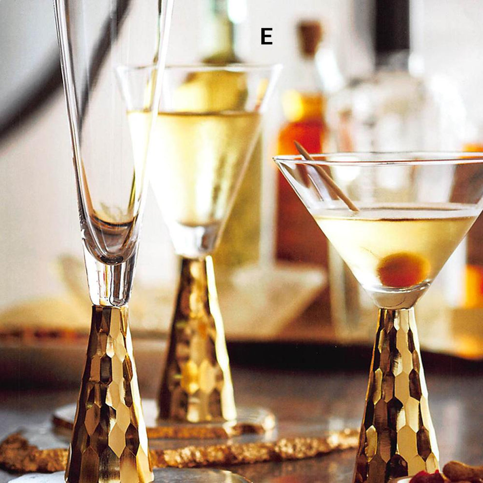 Roost Golden Verglas Drinkware Glasses