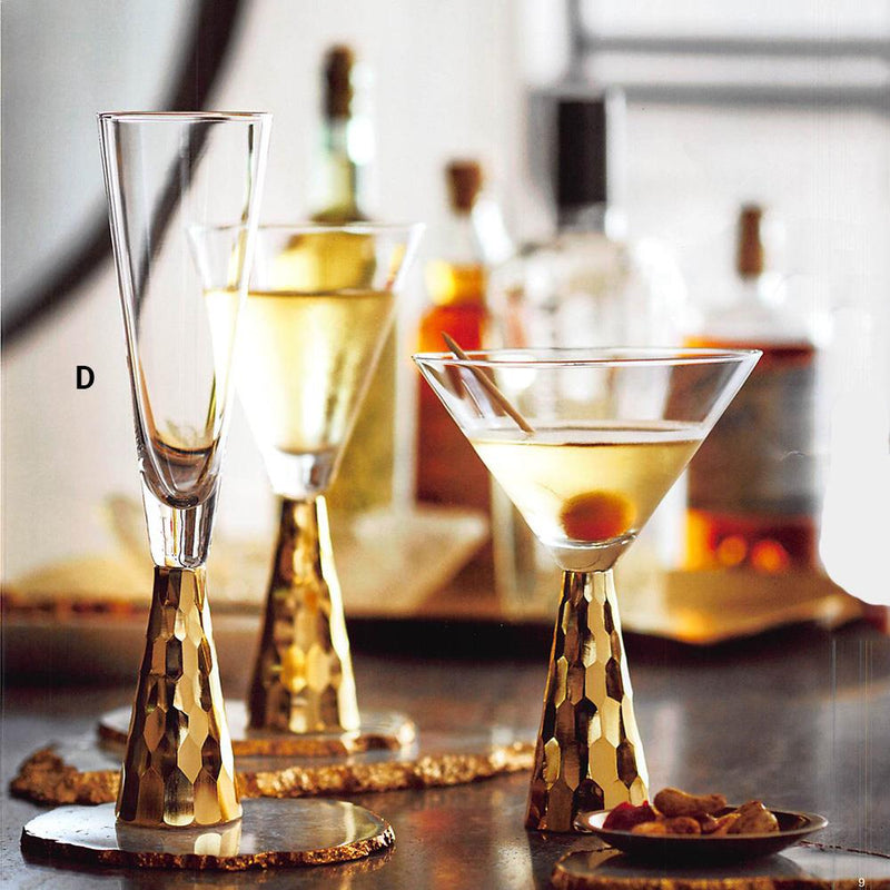 Roost Golden Verglas Drinkware Glasses