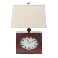 Screen Gems Table Lamp With Clock - Set of 2