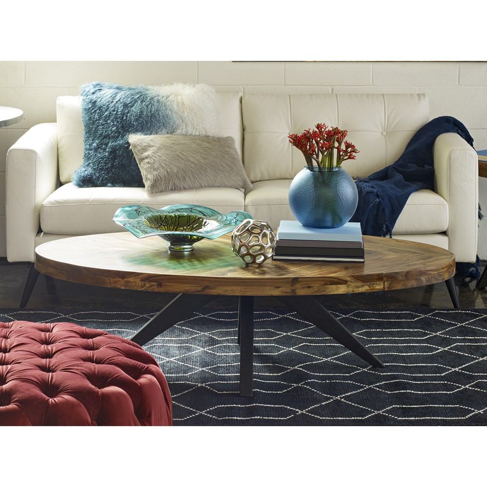 Moe's Home Collection Parq Oval Coffee Table | Modishstore | Coffee Tables-7