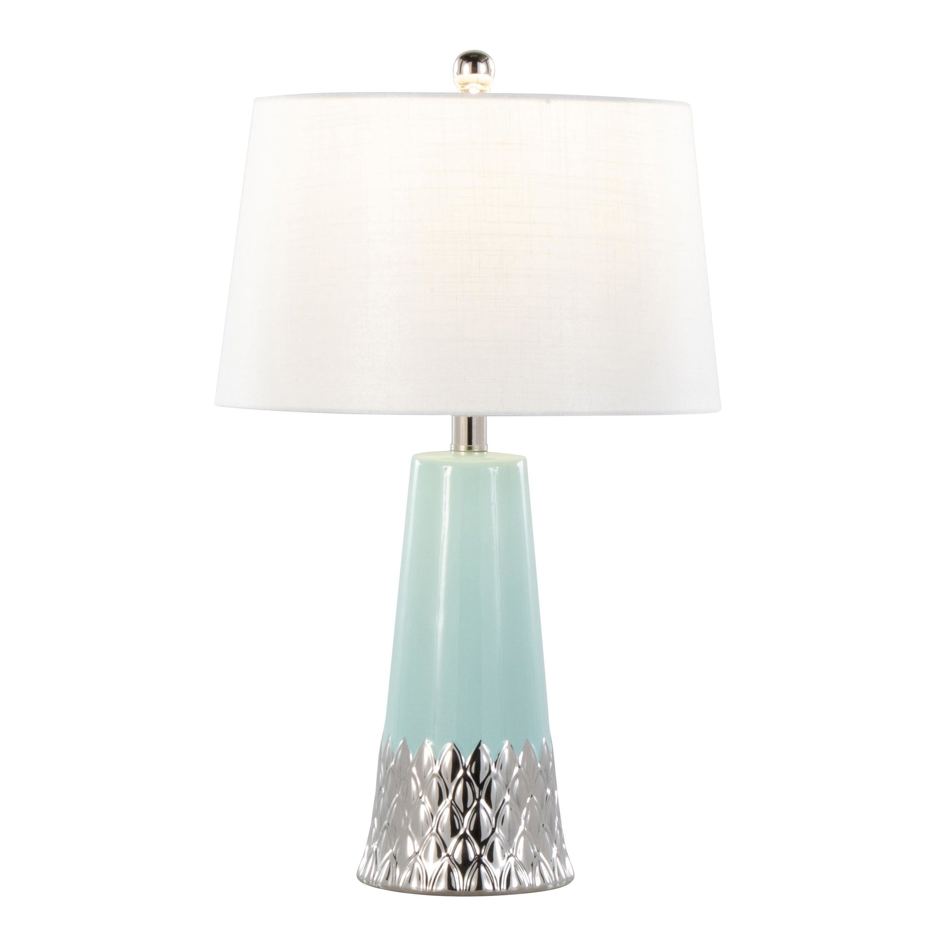Penelope 22" Ceramic Table Lamp Blue By LumiSource | Table Lamps | Modishstore - 4