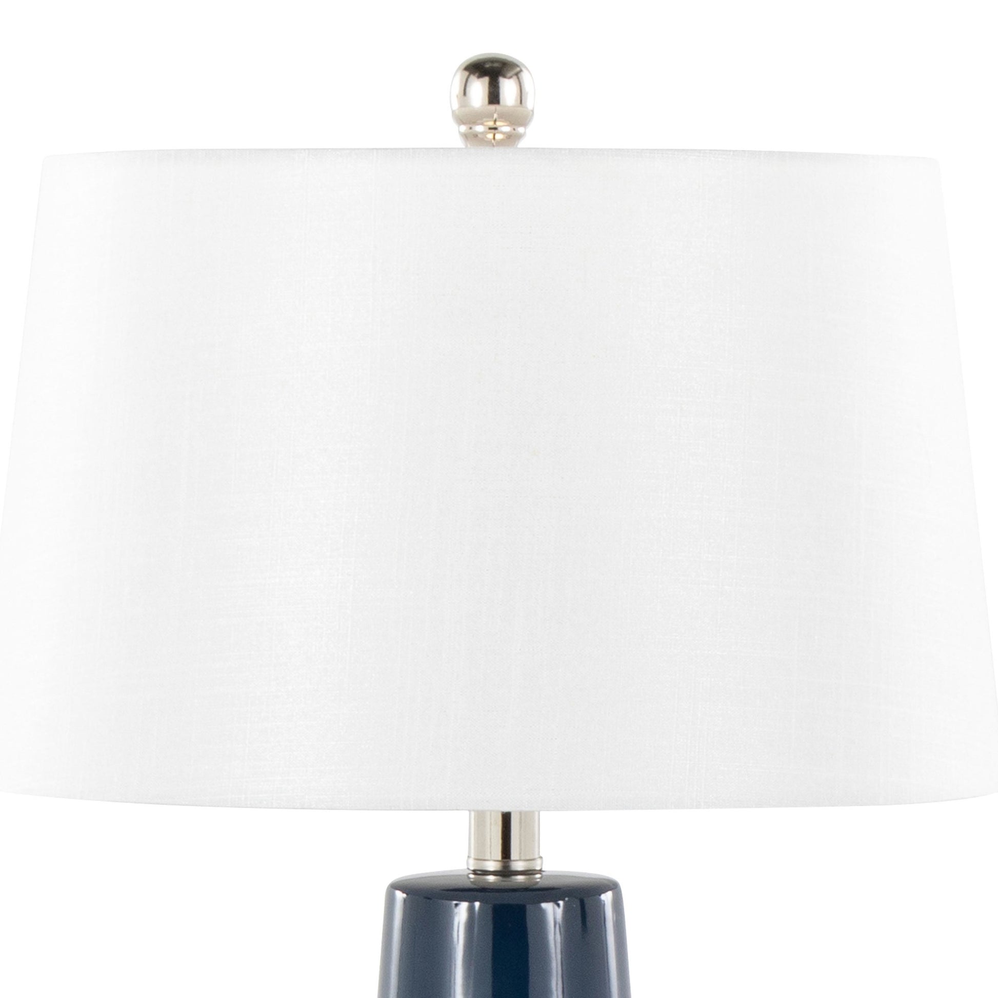 Penelope 22" Ceramic Table Lamp Blue By LumiSource | Table Lamps | Modishstore - 12