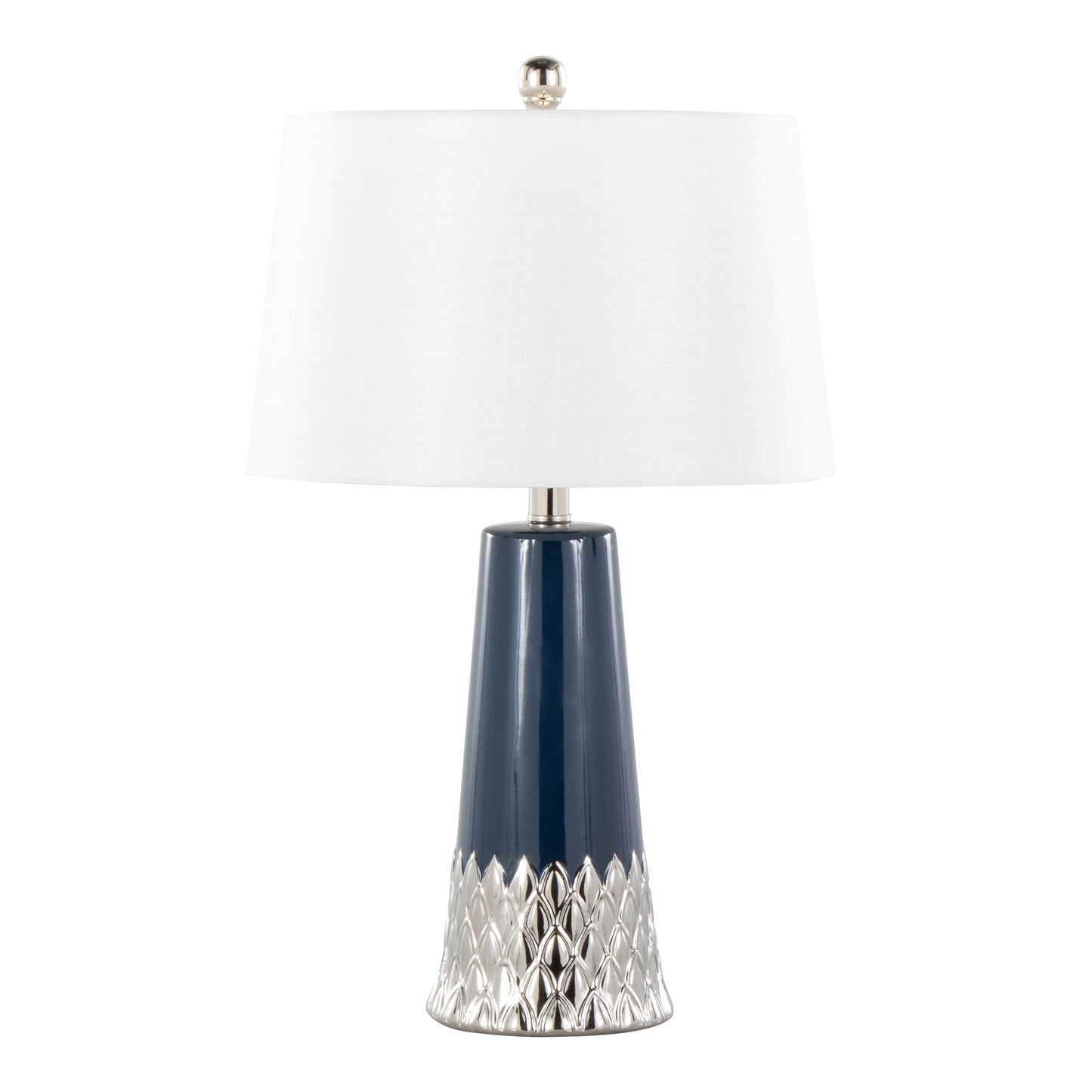Penelope 22" Ceramic Table Lamp Blue By LumiSource | Table Lamps | Modishstore - 10